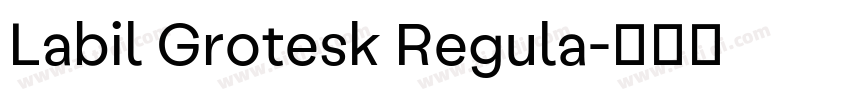 Labil Grotesk Regula字体转换